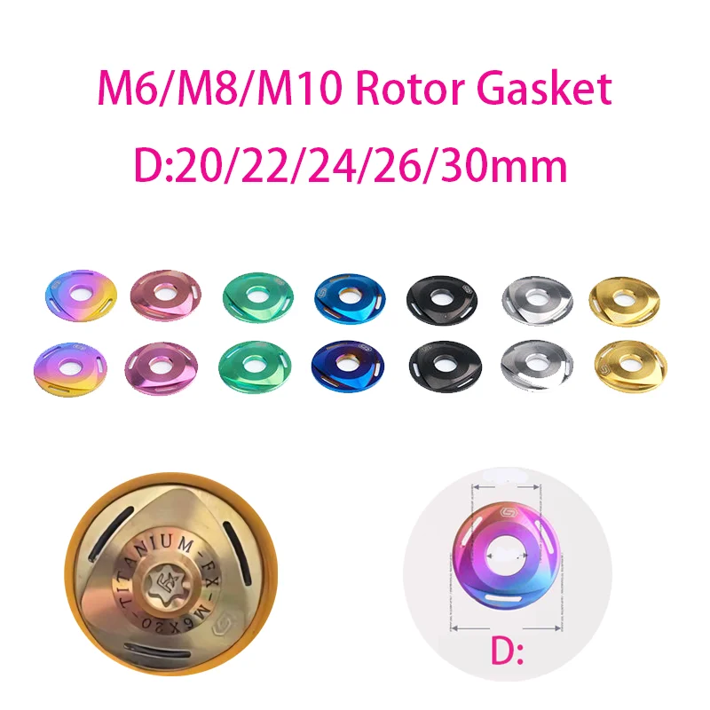 1pc Titanium Screw Washer Rotor Gasket M6 M8 M10 Spacer Gasket For Universal Fit Cycling Motorcycle Car Upgrade
1pc Titanium Screw Washer Rotor Gasket M6 M8 M10 Spacer Gasket For Universal Fit Cycling Motorcycle Car Upgrade
