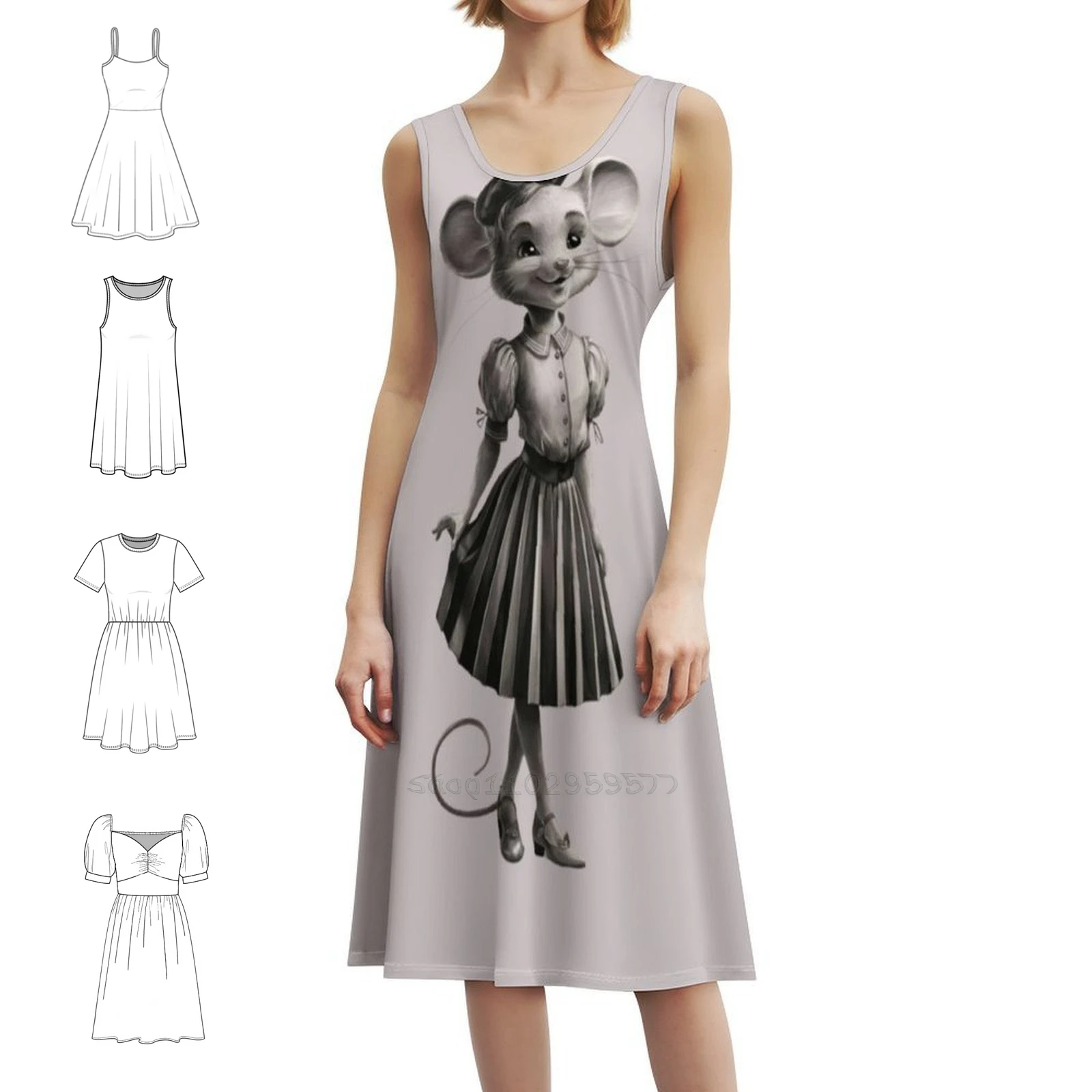 Антропоморфное женское элегантное праздничное платье для девочек-мышек, платье трапециевидной формы с короткими/длинными/без рукавов.
Антропоморфное женское элегантное праздничное платье для девочек-мышек, платье трапециевидной формы с короткими/длинными/без рукавов.