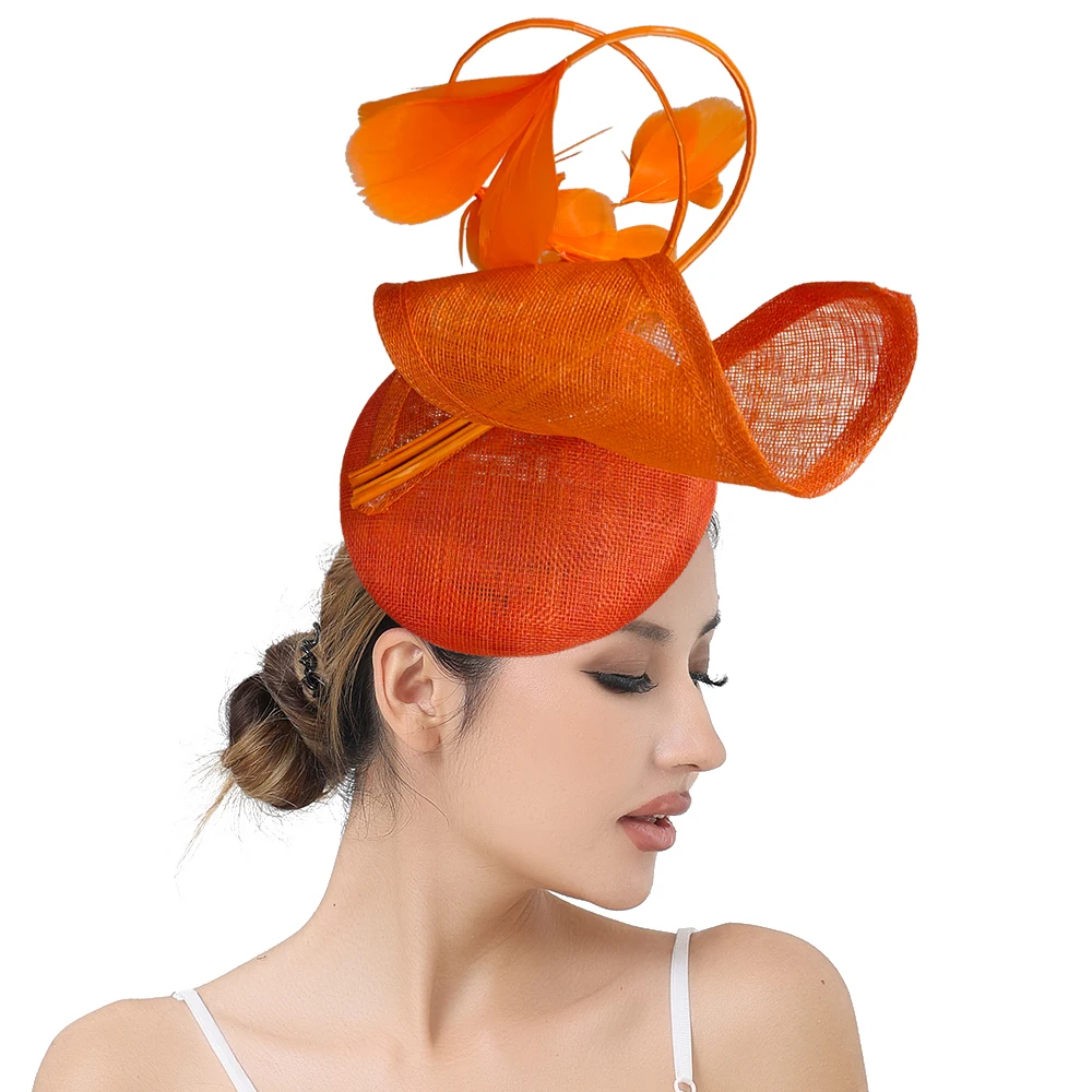 Woman Large Feather Flower Fascinators Hat Ladies Bride Wedding Sinamay Headwear Hair Clip Dinner Headband Hair Accessories
Woman Large Feather Flower Fascinators Hat Ladies Bride Wedding Sinamay Headwear Hair Clip Dinner Headband Hair Accessories