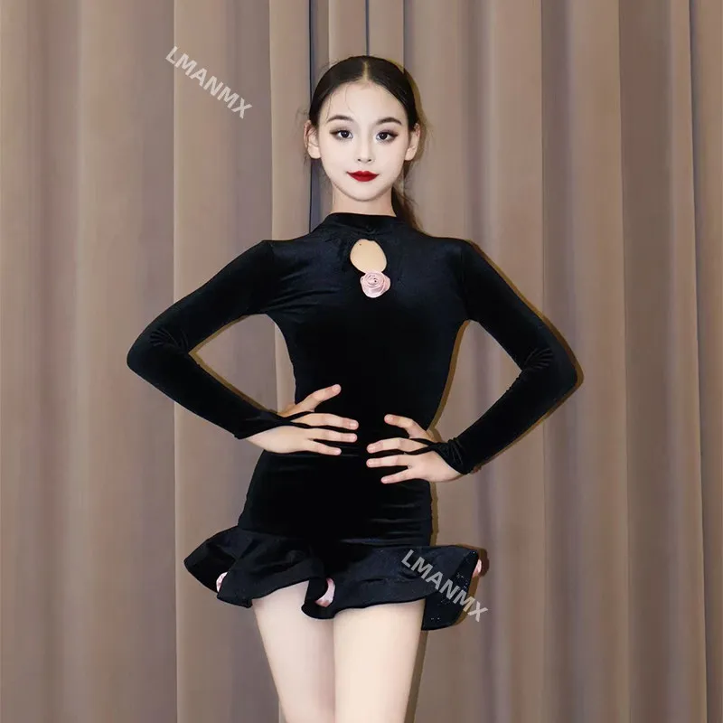 Autumn and Winter Practice Dress 2026 New Children's Performance Dress Children's Velvet Dance Skirt Set Latin Dance Dress
Autumn and Winter Practice Dress 2026 New Children's Performance Dress Children's Velvet Dance Skirt Set Latin Dance Dress