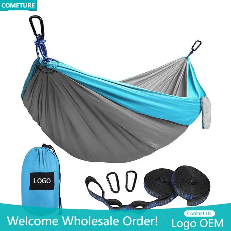 Outdoor Camping Hammock Double & Single Portable Parachute Nylon Tree Straps Backpacking Lightweight Travel Hiking Equipment
Outdoor Camping Hammock Double & Single Portable Parachute Nylon Tree Straps Backpacking Lightweight Travel Hiking Equipment