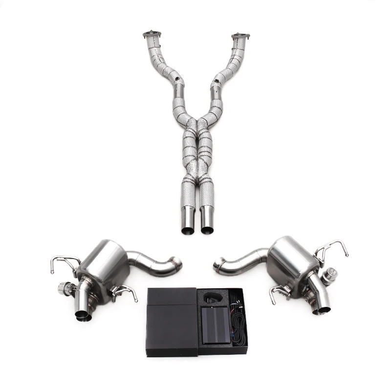 Race Complete Set Exhaust For Ferrari California V8 4.3L 2009-2014 Stainless Steel Downpipe X Pipe Valved Rear Muffler Section
Race Complete Set Exhaust For Ferrari California V8 4.3L 2009-2014 Stainless Steel Downpipe X Pipe Valved Rear Muffler Section
