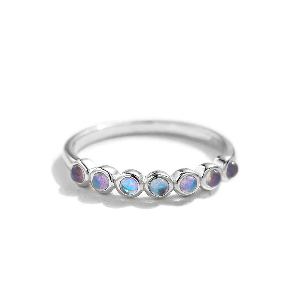 TKJ Borealis Aurora 925 Sterling Silver Ring Colorful Moon Stone Ring Eternity Promise Wedding Ring for Women Fine Jewelery Gif
TKJ Borealis Aurora 925 Sterling Silver Ring Colorful Moon Stone Ring Eternity Promise Wedding Ring for Women Fine Jewelery Gif