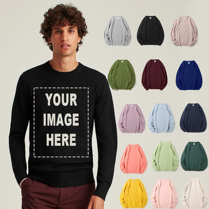 DIY Logo 18 Color Pure Cotton Sweater Custom Logo Print Embroidery Personal Design Brand Hoodies Men And Women Sweatershirt 350g
DIY Logo 18 Color Pure Cotton Sweater Custom Logo Print Embroidery Personal Design Brand Hoodies Men And Women Sweatershirt 350g