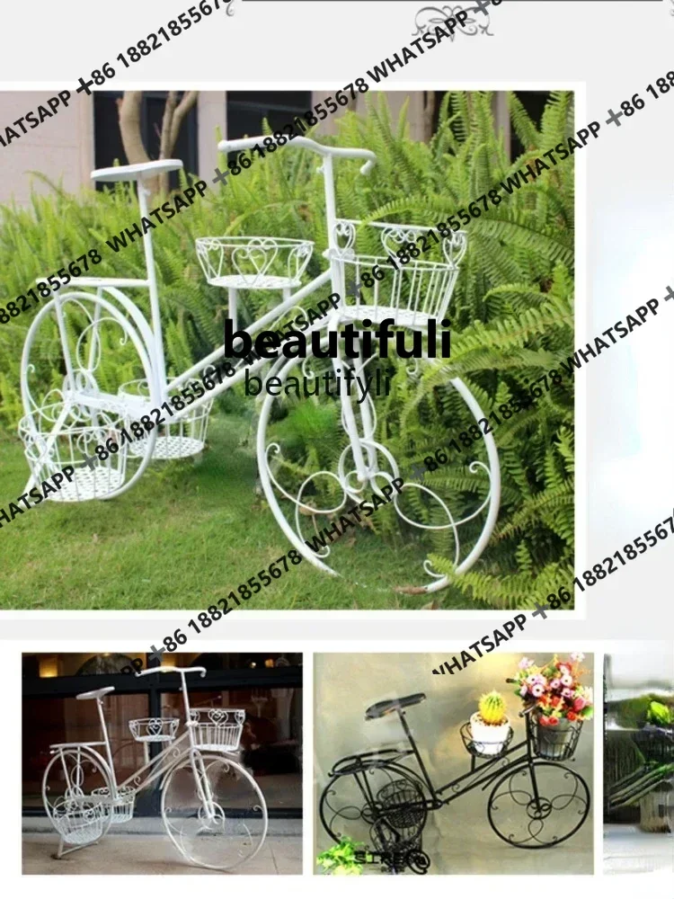 YJ Outdoor European-Style Wrought Iron Bicycle Flower Rack Balcony Courtyard Shop Window Decoration Decoration
YJ Outdoor European-Style Wrought Iron Bicycle Flower Rack Balcony Courtyard Shop Window Decoration Decoration