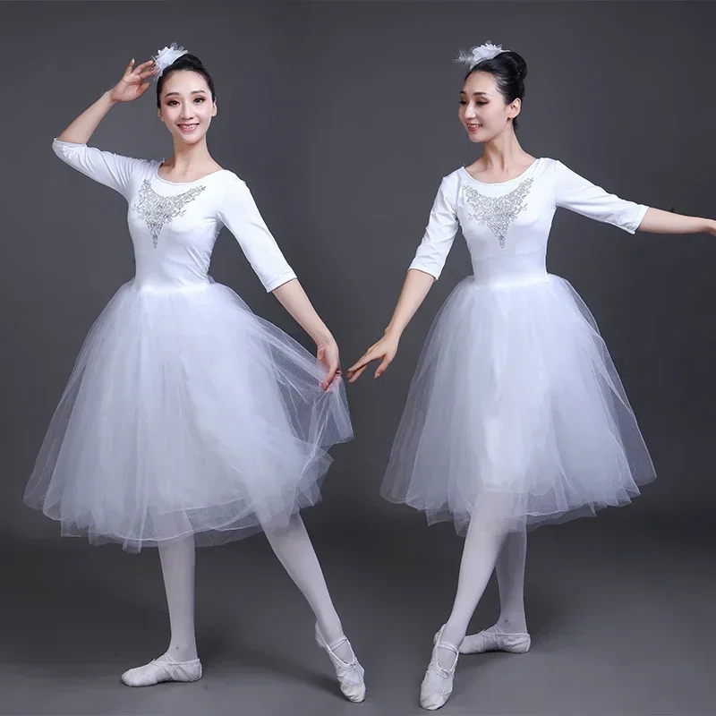 2019 Adult Romantic Ballet Tutu Rehearsal Practice Skirt Swan Costume for Women Long Tulle Dress White color Ballet Wear
2019 Adult Romantic Ballet Tutu Rehearsal Practice Skirt Swan Costume for Women Long Tulle Dress White color Ballet Wear