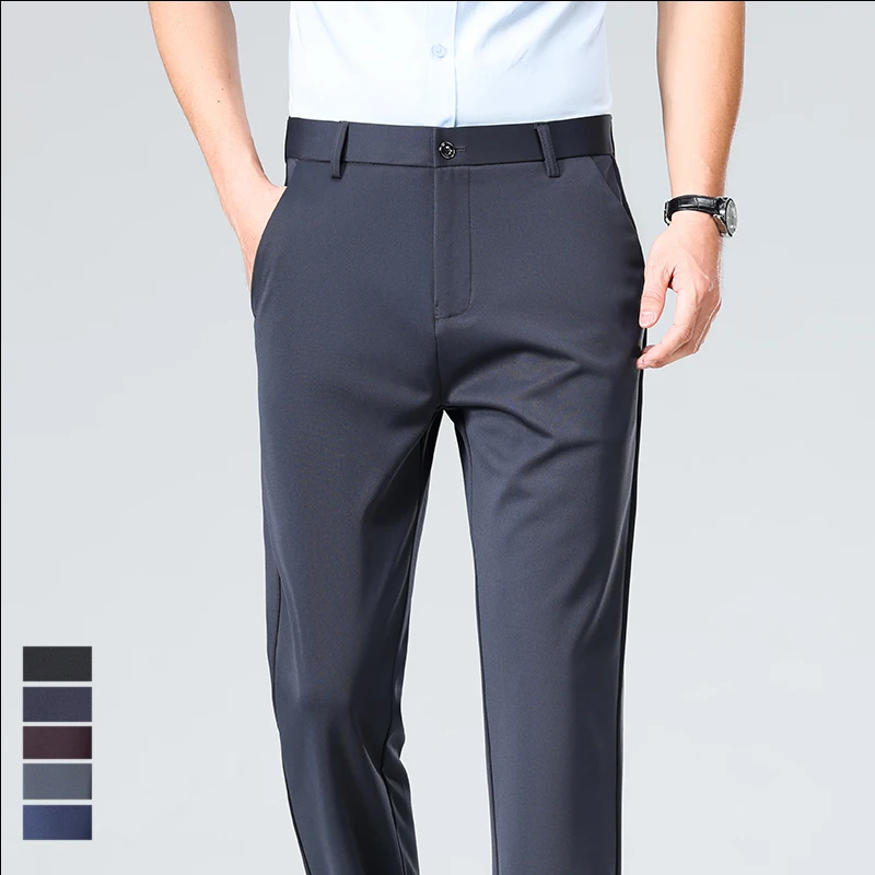 Spring Summer Mens Stretch Dress Pants Formal Business Pants Navy Grey Suit Pants Wedding Formal Dress Pants Male Long Pants
Spring Summer Mens Stretch Dress Pants Formal Business Pants Navy Grey Suit Pants Wedding Formal Dress Pants Male Long Pants
