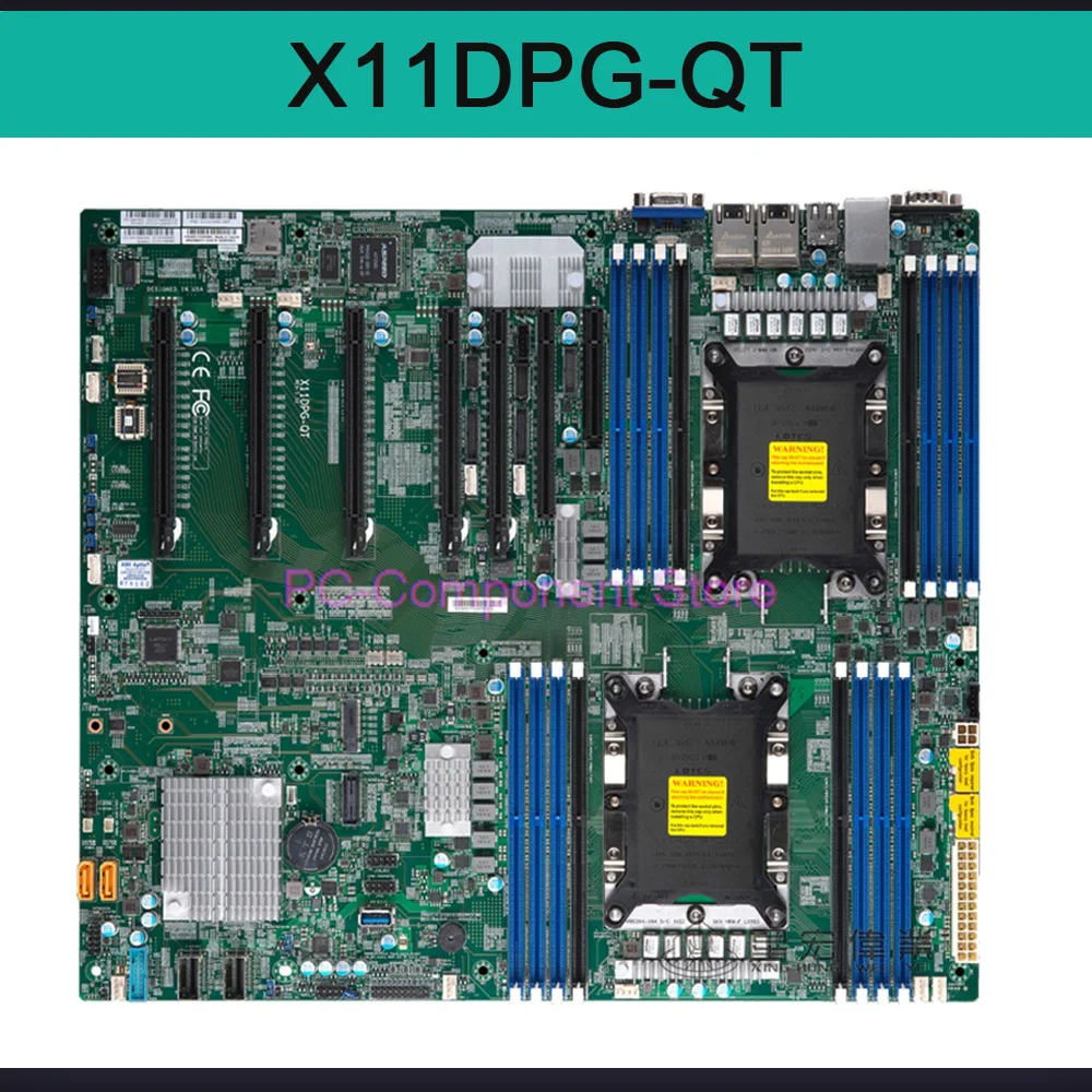 For Supermicro GPU Server Motherboard 2nd Gen Xeon Scalable Processors LGA-3647 DDR4 PCI-E 3.0 M.2 IPMI2.0 X11DPG-QT
For Supermicro GPU Server Motherboard 2nd Gen Xeon Scalable Processors LGA-3647 DDR4 PCI-E 3.0 M.2 IPMI2.0 X11DPG-QT