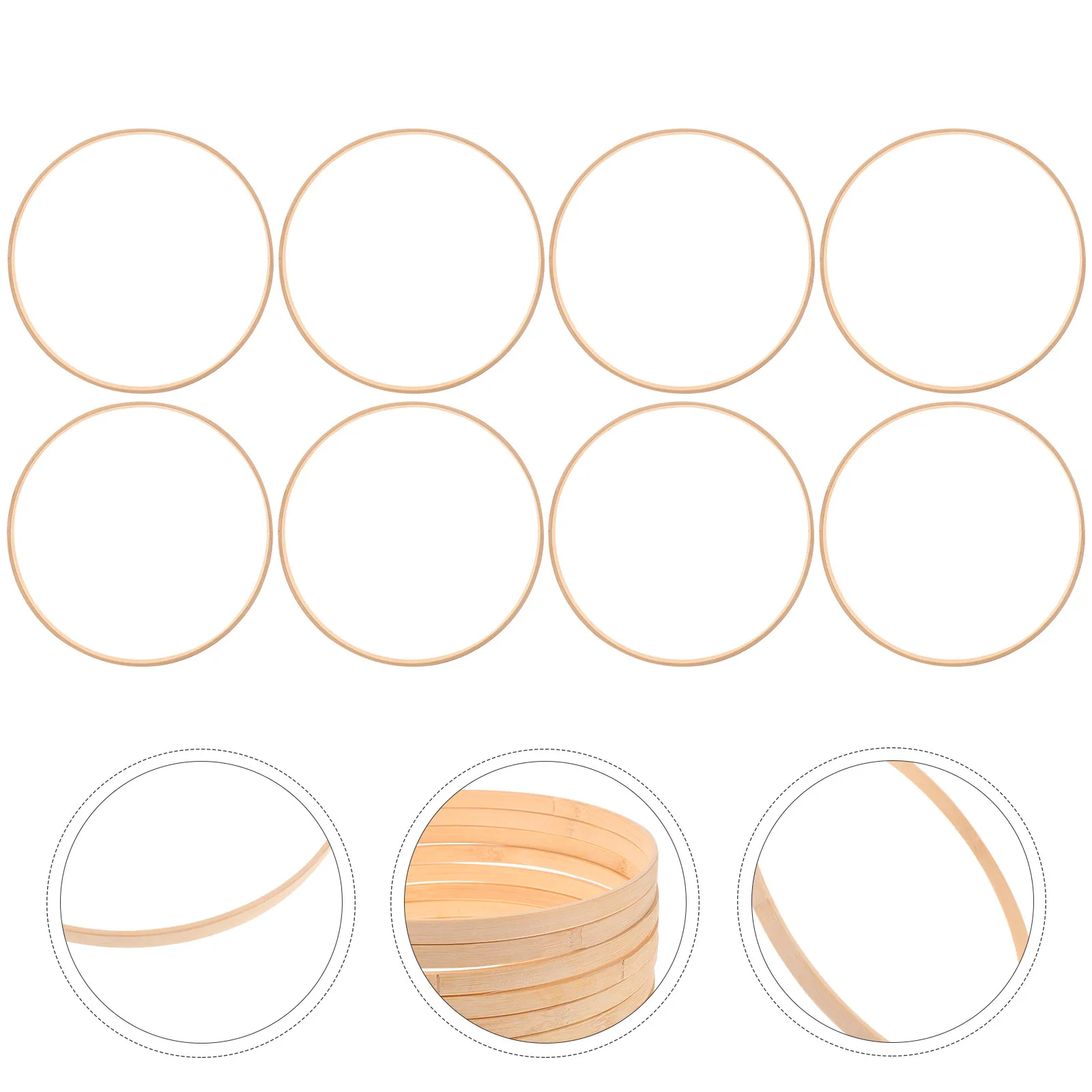 10Pcs Round Bamboo Hoops Embroidery Frames for Cross Stitch Quilting Wall Art DIY Craft Needlework and Christmas Ornament Decor
10Pcs Round Bamboo Hoops Embroidery Frames for Cross Stitch Quilting Wall Art DIY Craft Needlework and Christmas Ornament Decor