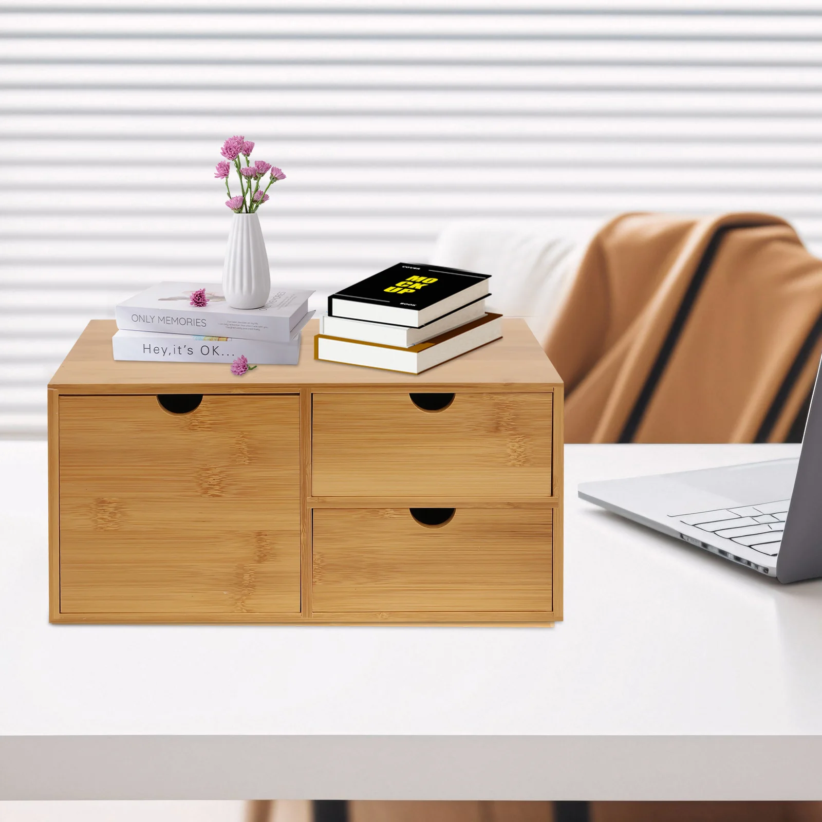 1 шт. бамбуковый мини-органайзер для стола с 3 ящиками - не требует сборки - для офиса и дома, для организации рабочего стола
1 шт. бамбуковый мини-органайзер для стола с 3 ящиками - не требует сборки - для офиса и дома, для организации рабочего стола
