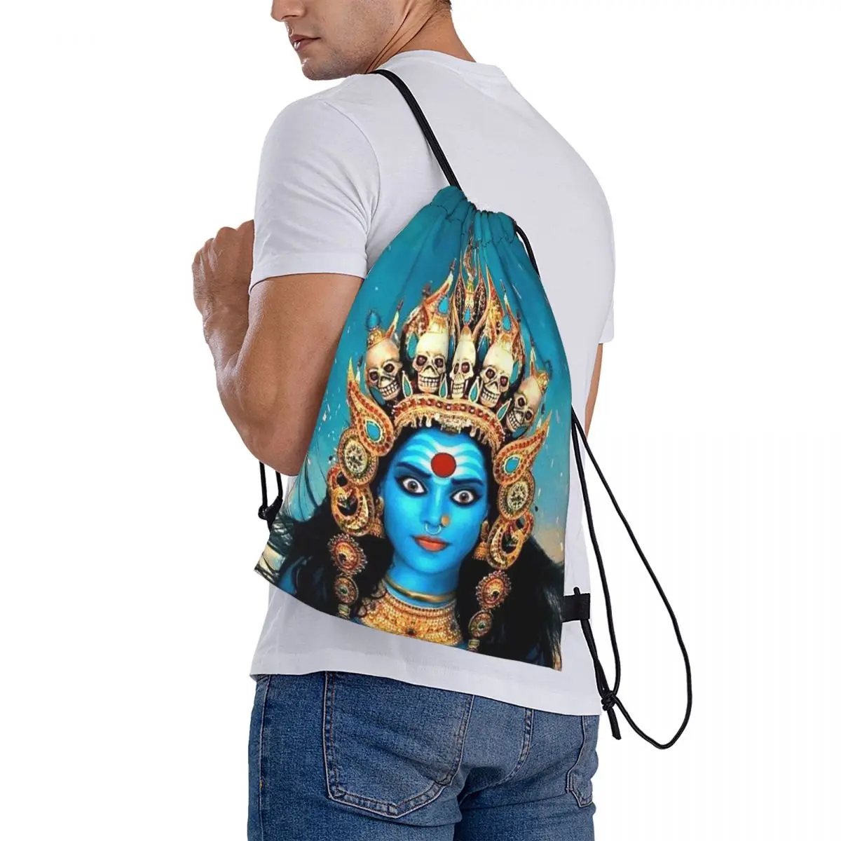 Cosmic Kali Ma - Hindu Goddess Of Destruction Backpacks Casual Drawstring Bags Sports Bag Book Bags for Man Woman School
Cosmic Kali Ma - Hindu Goddess Of Destruction Backpacks Casual Drawstring Bags Sports Bag Book Bags for Man Woman School