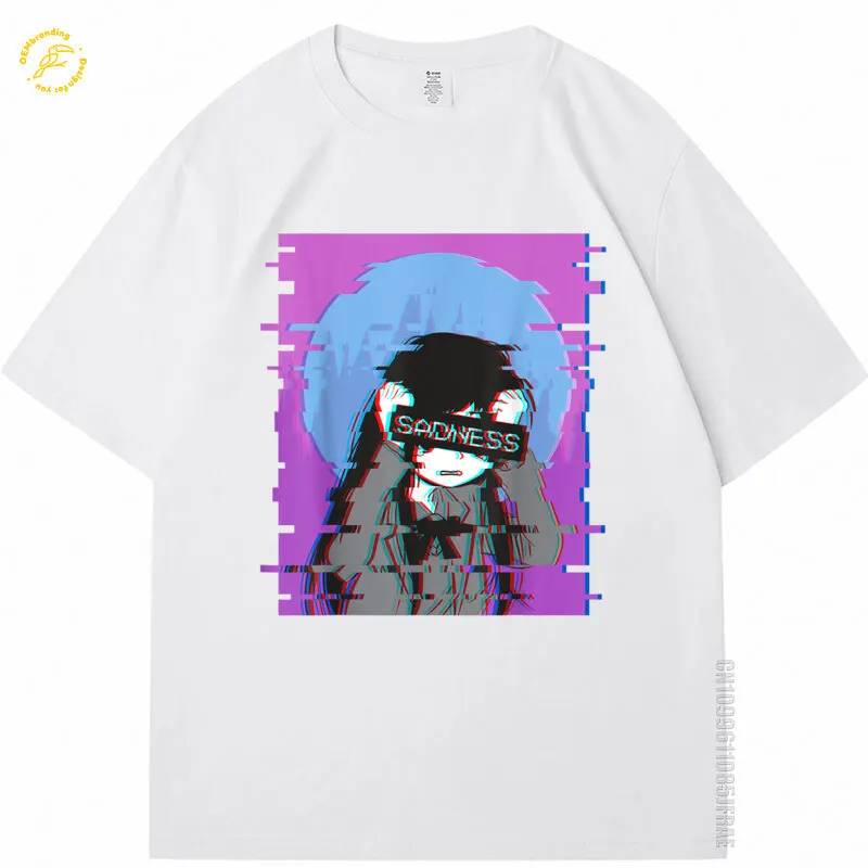 Sad Anime Girl Aesthetic Vaporwave T Shirts For Men Otaku Oversized T-Shirt 기능성 반팔티 Japanese Style Футболка Мужская Оверсайз
Sad Anime Girl Aesthetic Vaporwave T Shirts For Men Otaku Oversized T-Shirt 기능성 반팔티 Japanese Style Футболка Мужская Оверсайз