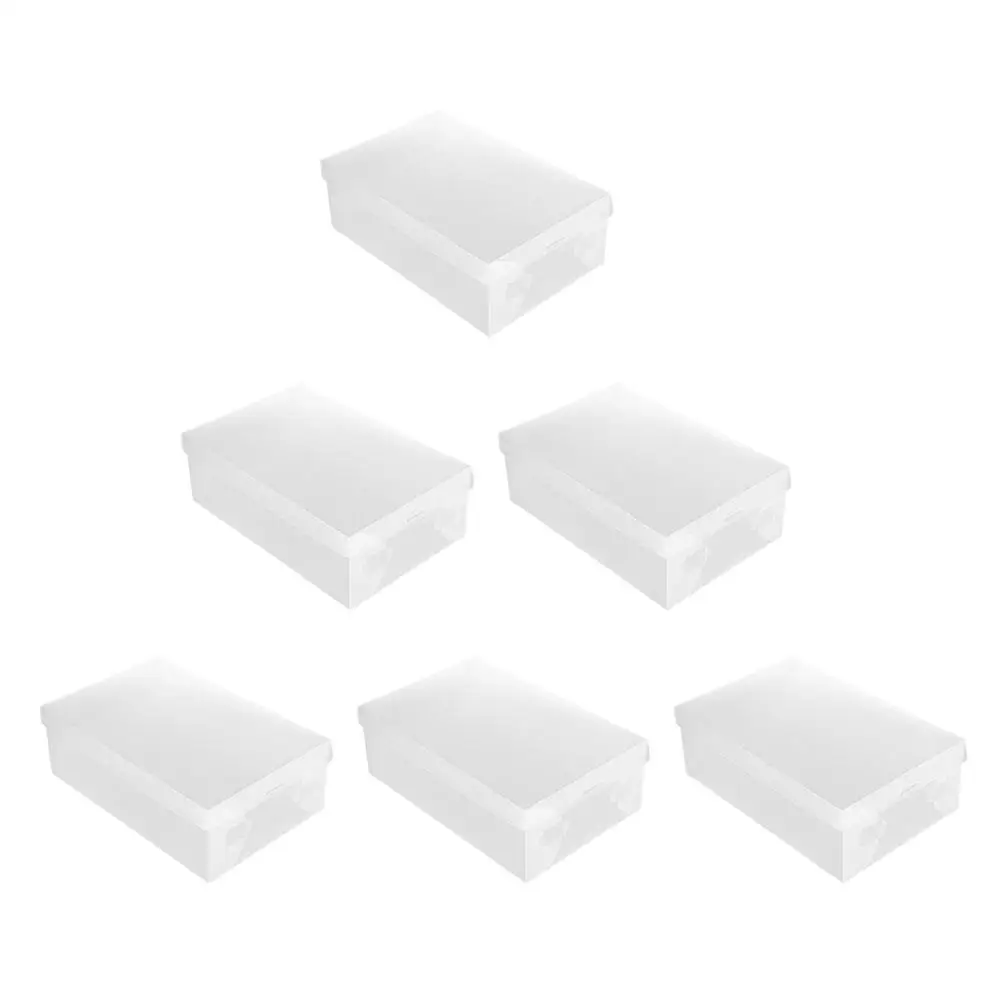 6 Dustproof Shoe Boxes Clear Transparent Storage Containers Thicken Closet Organizer Ideal For Bed Shelf
6 Dustproof Shoe Boxes Clear Transparent Storage Containers Thicken Closet Organizer Ideal For Bed Shelf