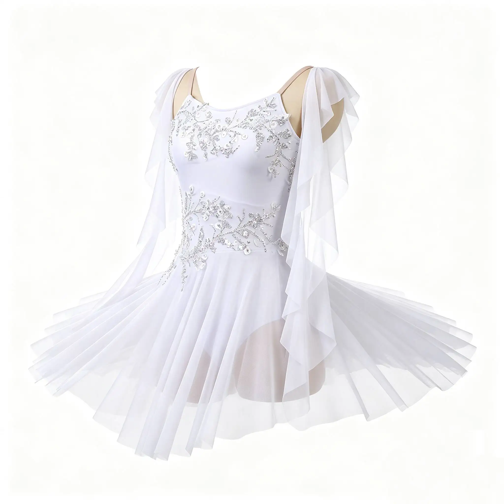 Silver Rhinestone Lyrical Dance Leotard for Women Adults Stage Performance Dancewear 26212A
Silver Rhinestone Lyrical Dance Leotard for Women Adults Stage Performance Dancewear 26212A