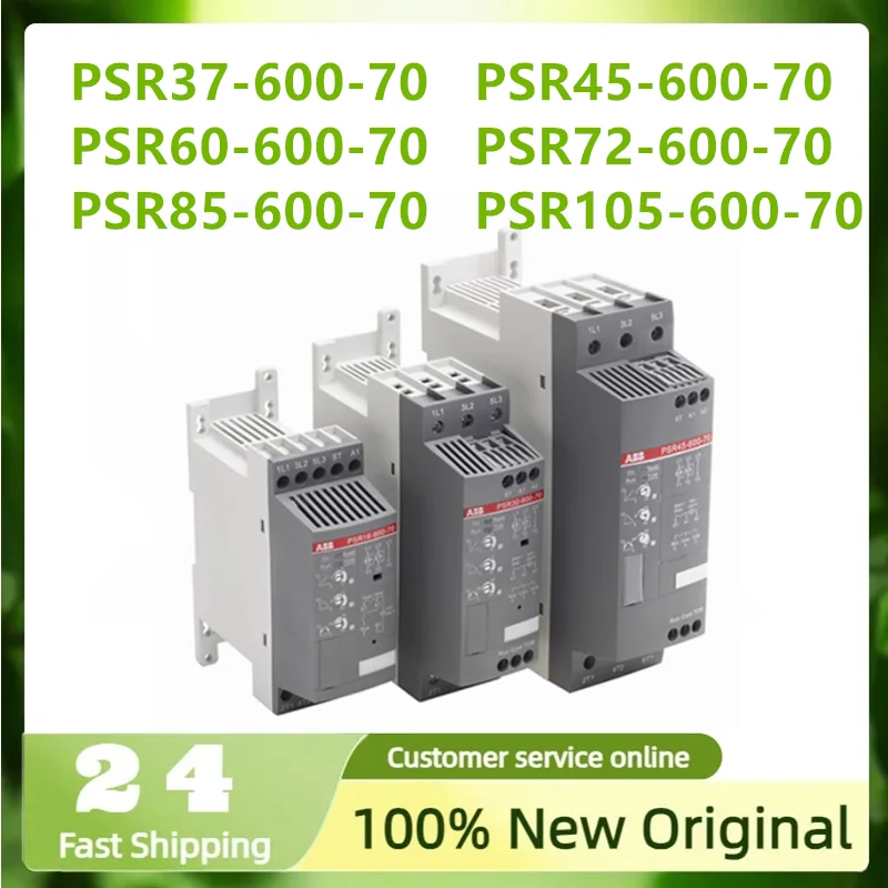 New Original Compact soft starter PSR37-600-70 PSR45-600-70 PSR60-600-70 PSR72-600-70 PSR85-600-70 PSR105-600-70
New Original Compact soft starter PSR37-600-70 PSR45-600-70 PSR60-600-70 PSR72-600-70 PSR85-600-70 PSR105-600-70