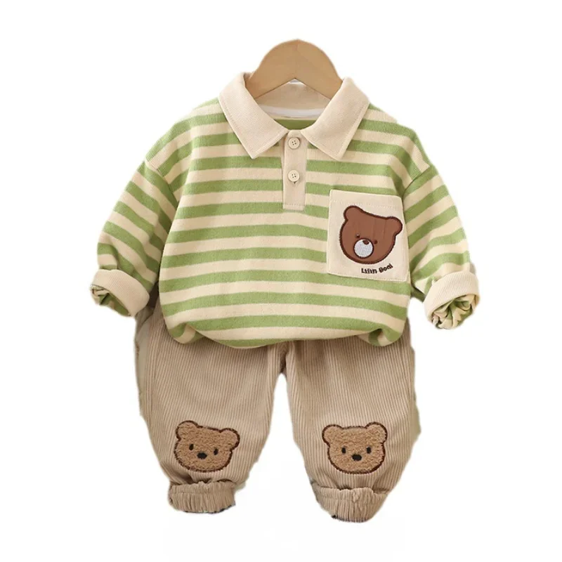 New Autumn Baby Boys Clothes Set Children Striped T-Shirt Pants 2Pcs/Sets Infant Girls Clothing Toddler Costume Kids Tracksuits
New Autumn Baby Boys Clothes Set Children Striped T-Shirt Pants 2Pcs/Sets Infant Girls Clothing Toddler Costume Kids Tracksuits