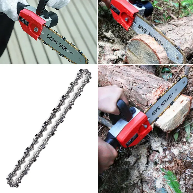 8 Inch Electric Chainsaw Chain Replacement Accessory 1/4"Pitch 0.043" Gauge 24 Cutters 48 Drive Links Saw Chain For Wood Cutting
8 Inch Electric Chainsaw Chain Replacement Accessory 1/4"Pitch 0.043" Gauge 24 Cutters 48 Drive Links Saw Chain For Wood Cutting