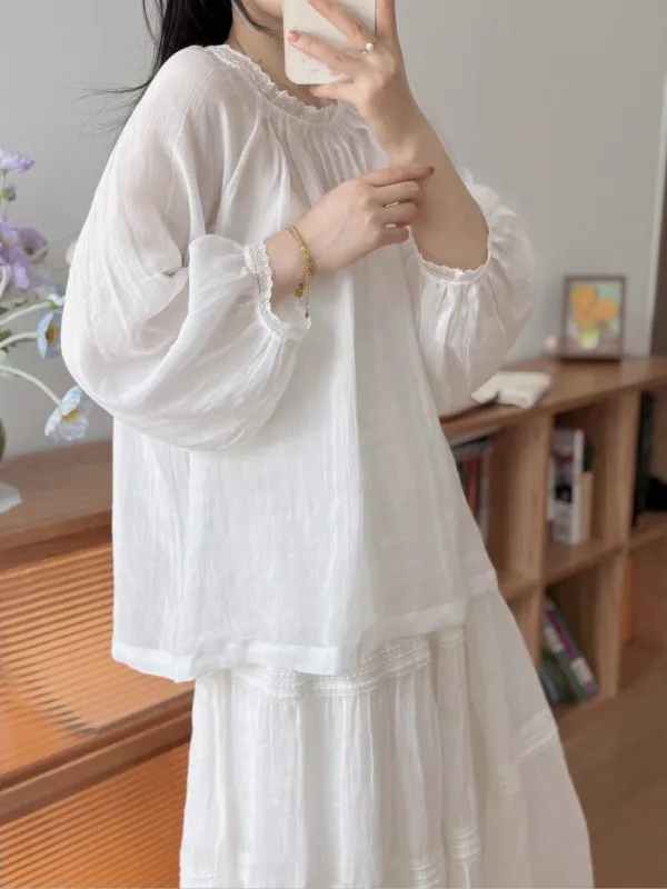 Лето 2022, женские свободные хлопковые и льняные топы с кружевом Nine Sve, модные универсальные круглые топы Ne Thin irt
Лето 2022, женские свободные хлопковые и льняные топы с кружевом Nine Sve, модные универсальные круглые топы Ne Thin irt