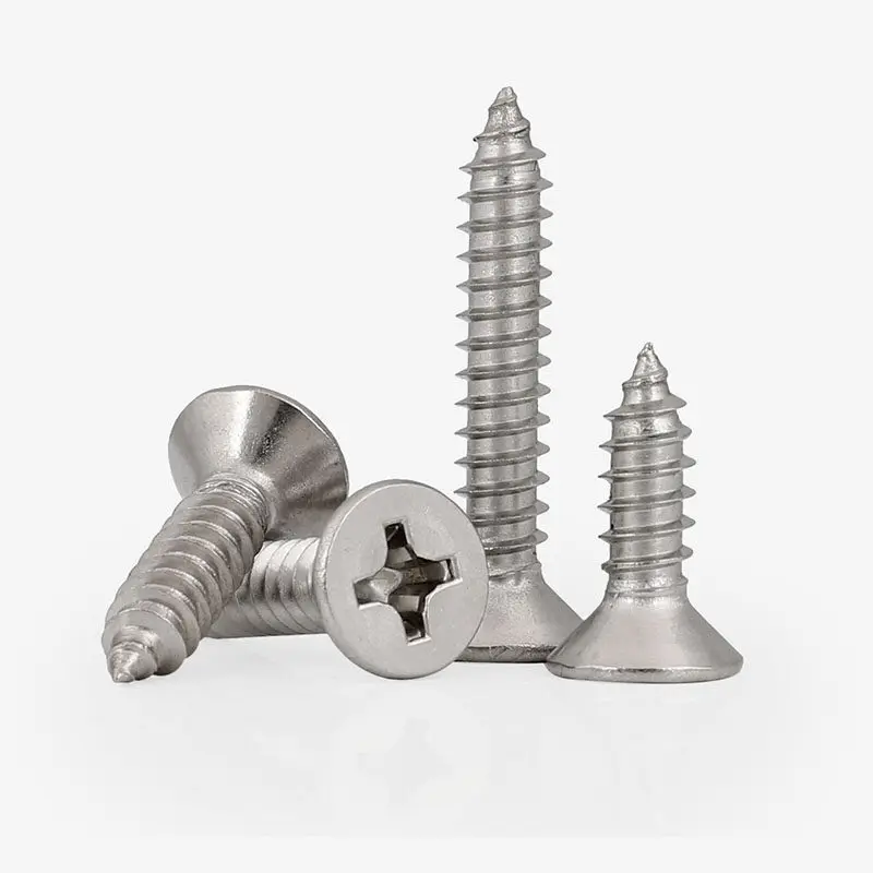 316 Stainless Steel Sross Groove Countersunk Head Self Tapping Screw, Wooden Cross Flat Head Furniture Screw M2 M3 M4 M5 M6
316 Stainless Steel Sross Groove Countersunk Head Self Tapping Screw, Wooden Cross Flat Head Furniture Screw M2 M3 M4 M5 M6