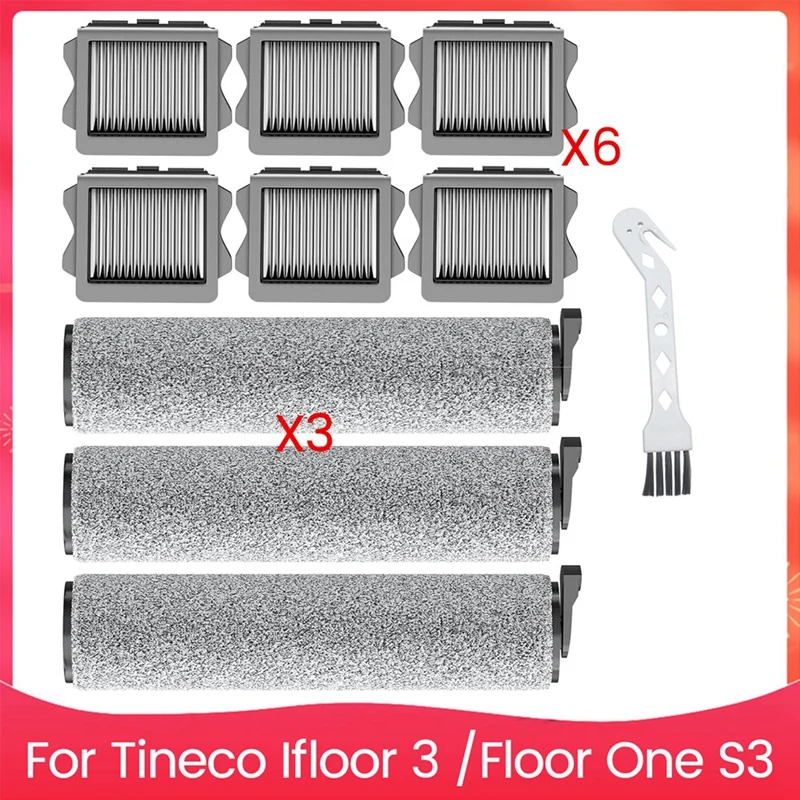 Вакуумные роликовые щетки Hepa-фильтр для Tineco Ifloor 3, детали серии Floor One S3
Вакуумные роликовые щетки Hepa-фильтр для Tineco Ifloor 3, детали серии Floor One S3