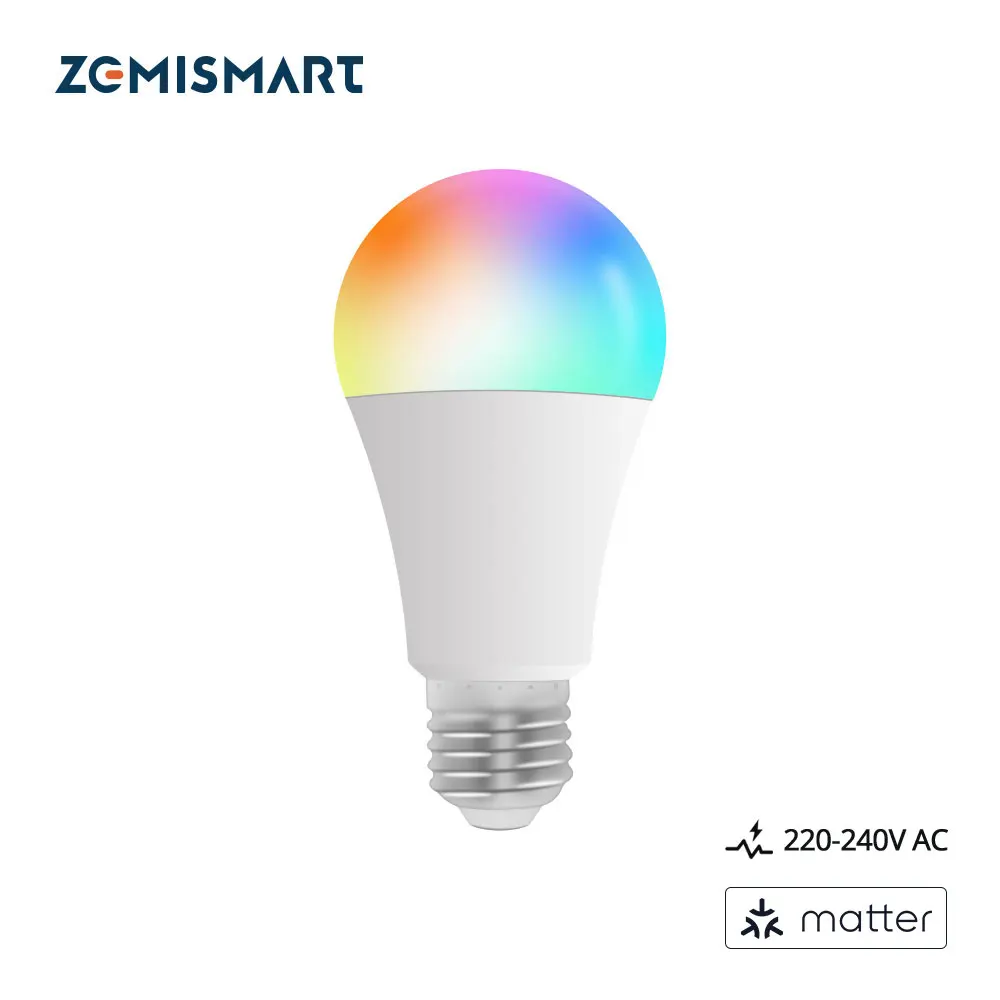 Светодиодный светильник Zemismart с регулируемой яркостью, лампа с Wi-Fi, 9 Вт, RGBCW, Siri, Alexa, Google Home, умные предметы, управление через приложение, Цоколь E27
Светодиодный светильник Zemismart с регулируемой яркостью, лампа с Wi-Fi, 9 Вт, RGBCW, Siri, Alexa, Google Home, умные предметы, управление через приложение, Цоколь E27