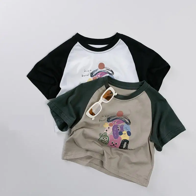 2025 Summer New Children T Shirts Cute Cartoon Print Boys Thin Short Sleeve Tee Cotton Girls Loose Casual T Shirt Kids Clothes
2025 Summer New Children T Shirts Cute Cartoon Print Boys Thin Short Sleeve Tee Cotton Girls Loose Casual T Shirt Kids Clothes