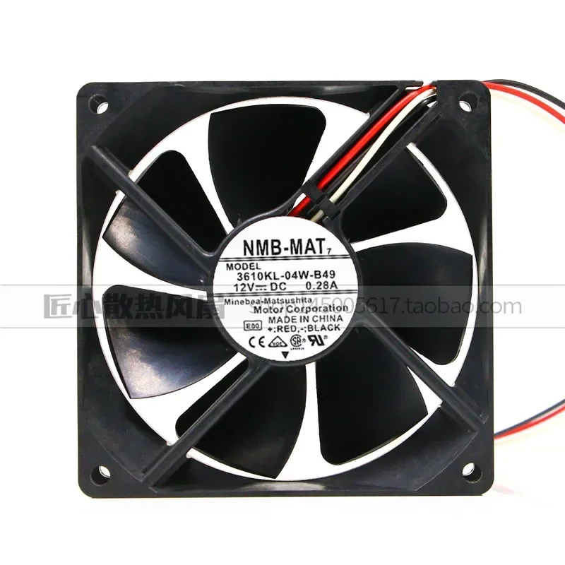 3610KL-04W-B49/B40 for NMB9025 12V 9CM DC Chassis Fan 0.28A New Replacement Cooling Fan
3610KL-04W-B49/B40 for NMB9025 12V 9CM DC Chassis Fan 0.28A New Replacement Cooling Fan