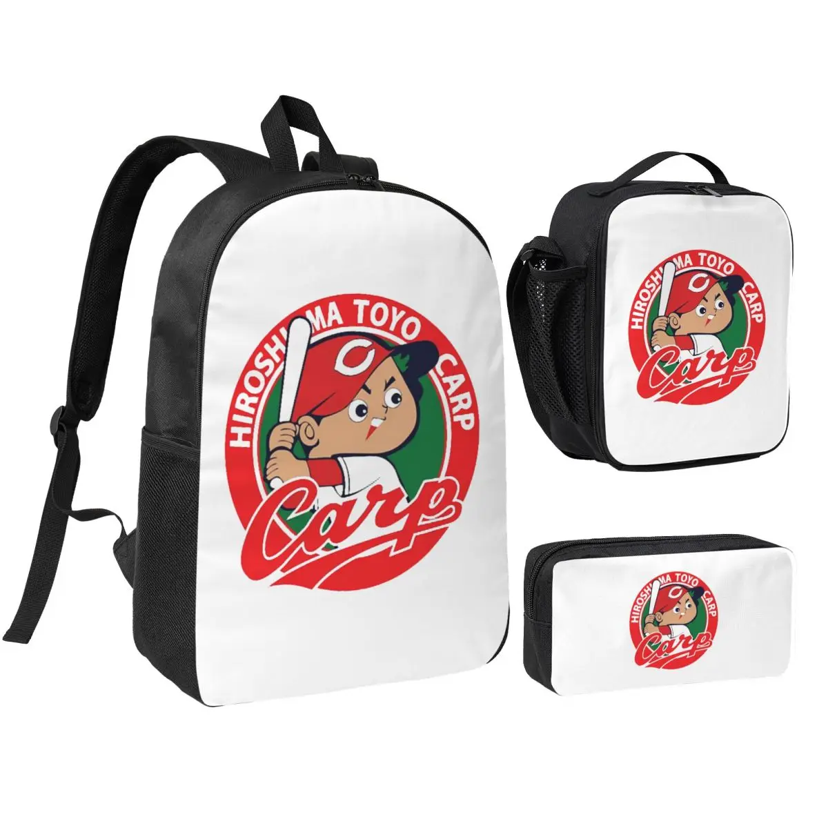 Hiroshima Toyo Carp Backpack Student Boys Girls BookBag School Bag Computer Shoulder Bags 3ps Insulated Lunch Bag Pencil Case
Hiroshima Toyo Carp Backpack Student Boys Girls BookBag School Bag Computer Shoulder Bags 3ps Insulated Lunch Bag Pencil Case