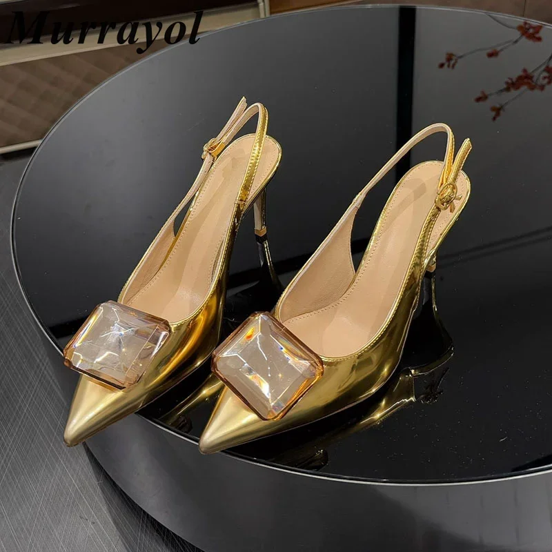 Pointed Toe Cow Suede Thin High Heels Sandals Women Closed Toe Rhinestone Buckle Decor Sandalias Summer Dress Shoes Pumps
Pointed Toe Cow Suede Thin High Heels Sandals Women Closed Toe Rhinestone Buckle Decor Sandalias Summer Dress Shoes Pumps