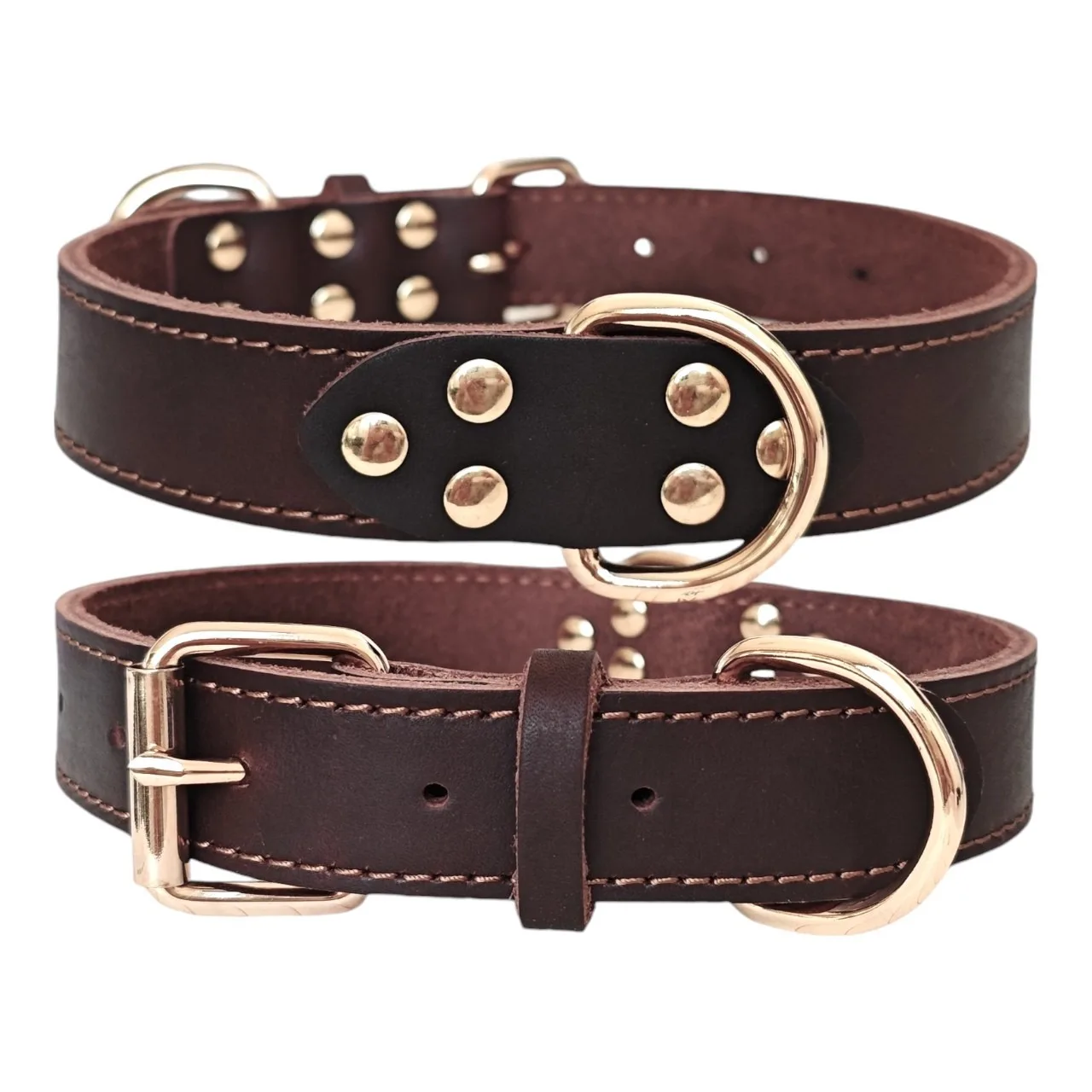 Mutihome British Fashion Secure Pet Collar With Double D-buckle Leather Collar Full Grain Head Layer Cowhide Leather Dog Collar
Mutihome British Fashion Secure Pet Collar With Double D-buckle Leather Collar Full Grain Head Layer Cowhide Leather Dog Collar