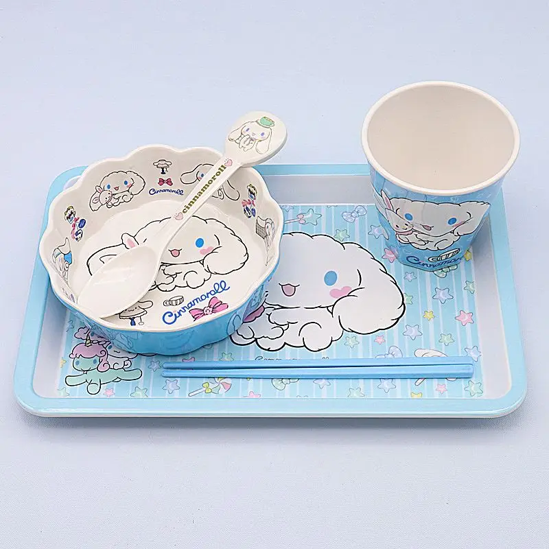 Милая столовая посуда Sanrio Cinnamoroll Kawaii для общежития, студенческий мультяшный кухонный набор, миска, тарелка для фруктов, салата, игрушки для хранения для девочек
Милая столовая посуда Sanrio Cinnamoroll Kawaii для общежития, студенческий мультяшный кухонный набор, миска, тарелка для фруктов, салата, игрушки для хранения для девочек