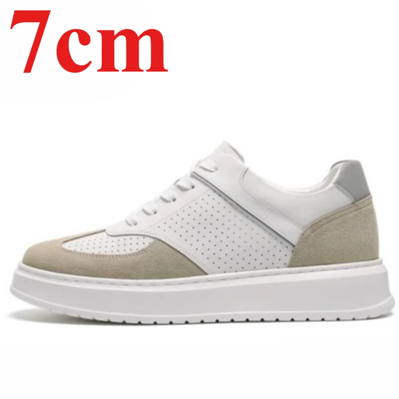 Lightweight 7cm Height Increasing Shoes for Men's Comfortable Sports Board Shoes Genuine Leather Outdoor Breathable Casual Shoes
Lightweight 7cm Height Increasing Shoes for Men's Comfortable Sports Board Shoes Genuine Leather Outdoor Breathable Casual Shoes