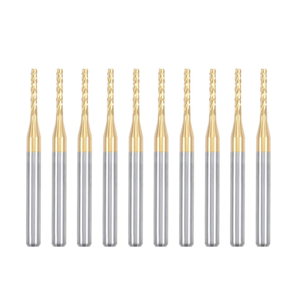 Professional Grade 10pcs 1 5mm Carbide End Mill Engraving Tools with Titanium Coating for Superior Performance
Professional Grade 10pcs 1 5mm Carbide End Mill Engraving Tools with Titanium Coating for Superior Performance