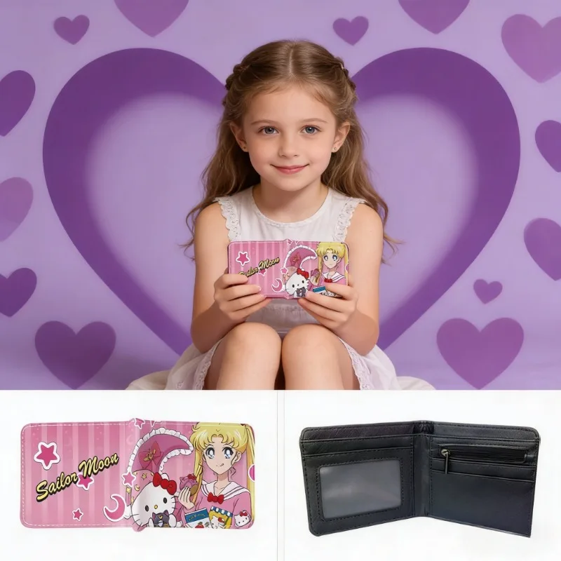 Кошелек из искусственной кожи с милым принтом аниме «Сейлор Мун», креативный, изысканный, портативный, с мультяшными персонажами, подарок для девочек на день рождения
Кошелек из искусственной кожи с милым принтом аниме «Сейлор Мун», креативный, изысканный, портативный, с мультяшными персонажами, подарок для девочек на день рождения