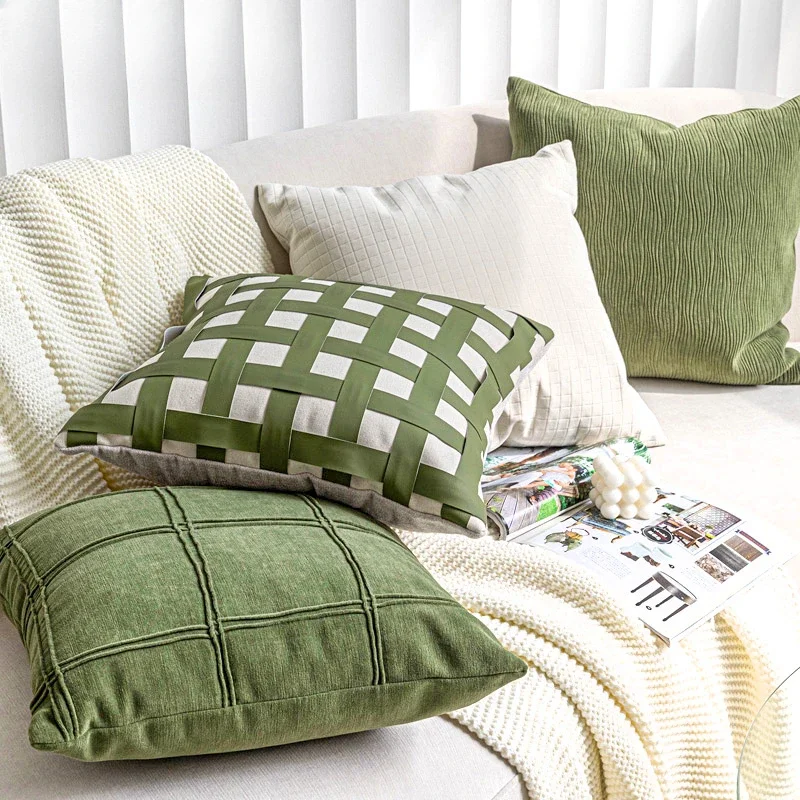 Nordic style green sofa pillow combination living room bedroom pillow B&B hotel cushion cover
Nordic style green sofa pillow combination living room bedroom pillow B&B hotel cushion cover