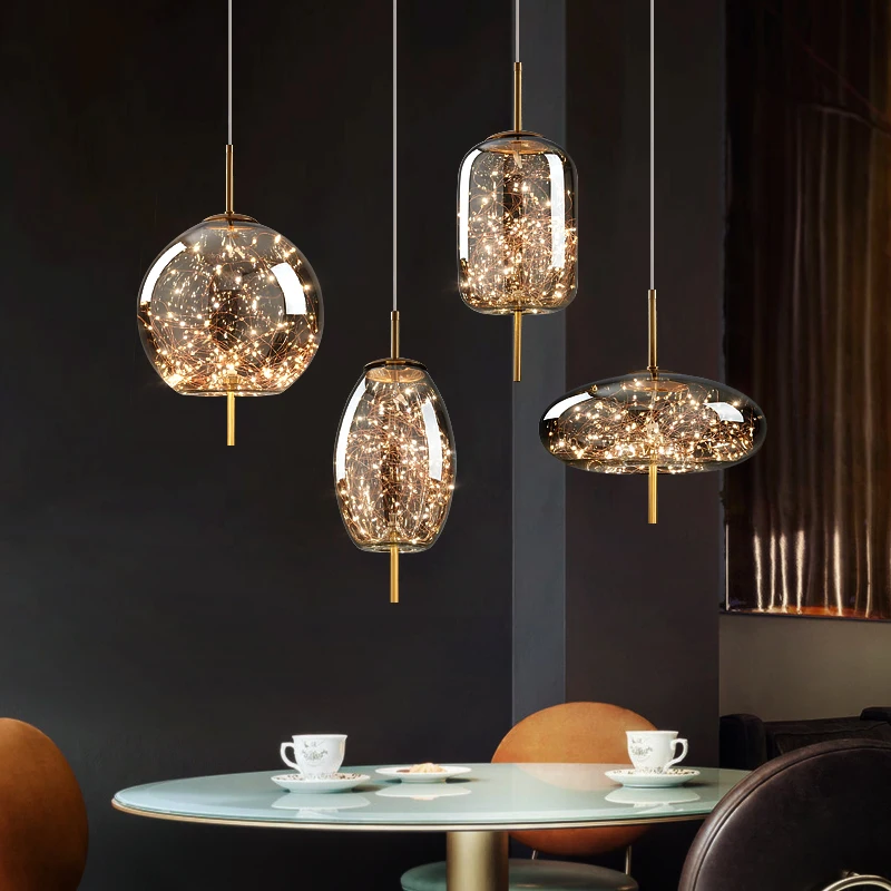 Modern Glass Pendant Lamp Luxury LED Hanging Light For Bedroom Living Room Kitchen Decor Nordic Bedside Lighting Fixture
Modern Glass Pendant Lamp Luxury LED Hanging Light For Bedroom Living Room Kitchen Decor Nordic Bedside Lighting Fixture
