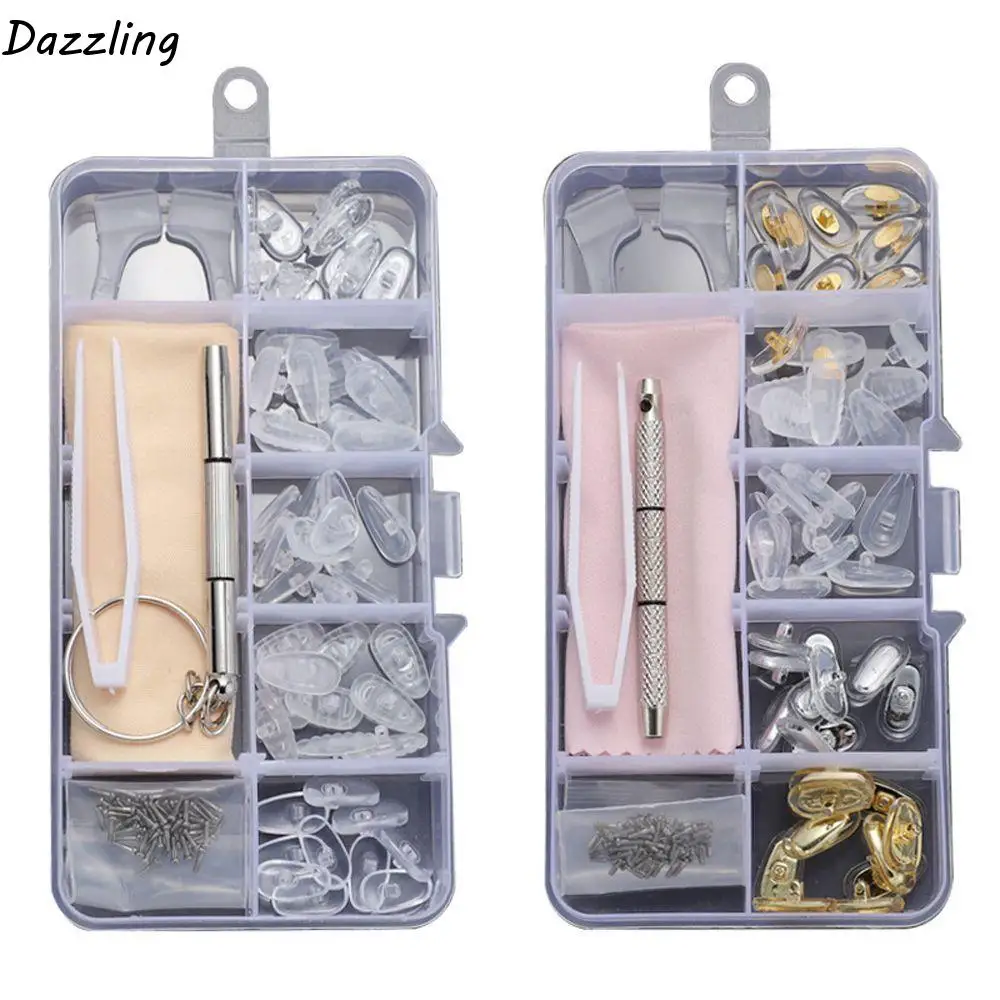 Silicone Eyeglass Repair Kit Replaceable Antiskid Precision Screw Sets Easy To Use Durable Glasses Repair Tools 
Silicone Eyeglass Repair Kit Replaceable Antiskid Precision Screw Sets Easy To Use Durable Glasses Repair Tools