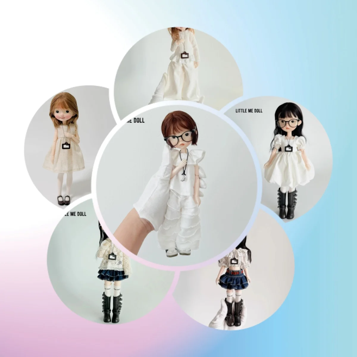 Аксессуары для женских кукол: пышная юбка, кружевной жакет, топ с воротником. Подходит для фигурок Azone Ob22/24 Blyth.
Аксессуары для женских кукол: пышная юбка, кружевной жакет, топ с воротником. Подходит для фигурок Azone Ob22/24 Blyth.