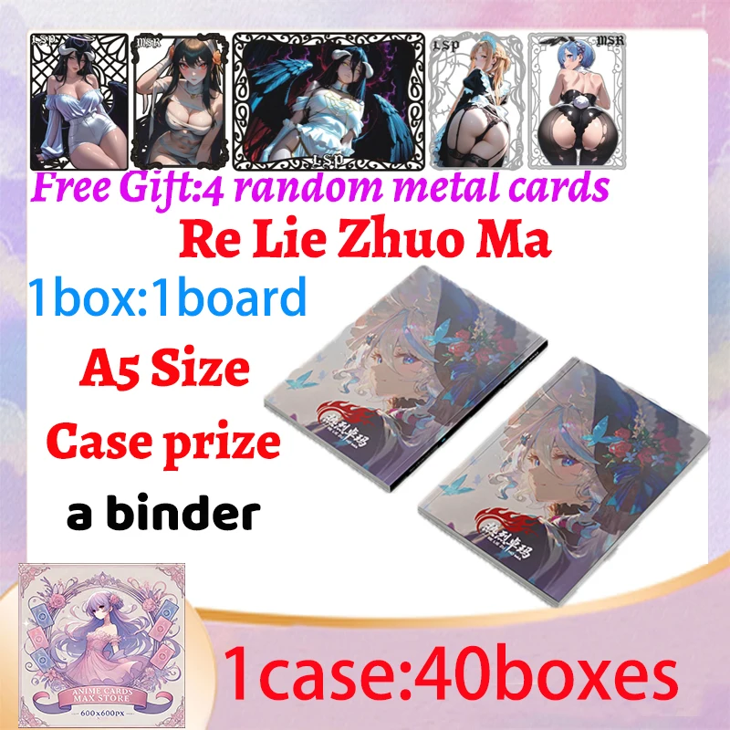 Новейший Re Lie Zhuo Ma A5, размер Waifu, коллекция досок, коробка Doujin Booster, пикантная художественная игрушка в подарок для любителей
Новейший Re Lie Zhuo Ma A5, размер Waifu, коллекция досок, коробка Doujin Booster, пикантная художественная игрушка в подарок для любителей