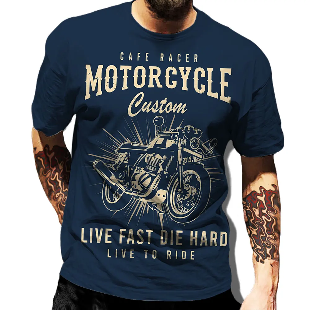 Vintage T-shirts For Male Streetwear Motorcycle Graphic Men's Short Sleeve Man Clothing Hip Hop T-shirt Loose Top Harajuku Tees
Vintage T-shirts For Male Streetwear Motorcycle Graphic Men's Short Sleeve Man Clothing Hip Hop T-shirt Loose Top Harajuku Tees