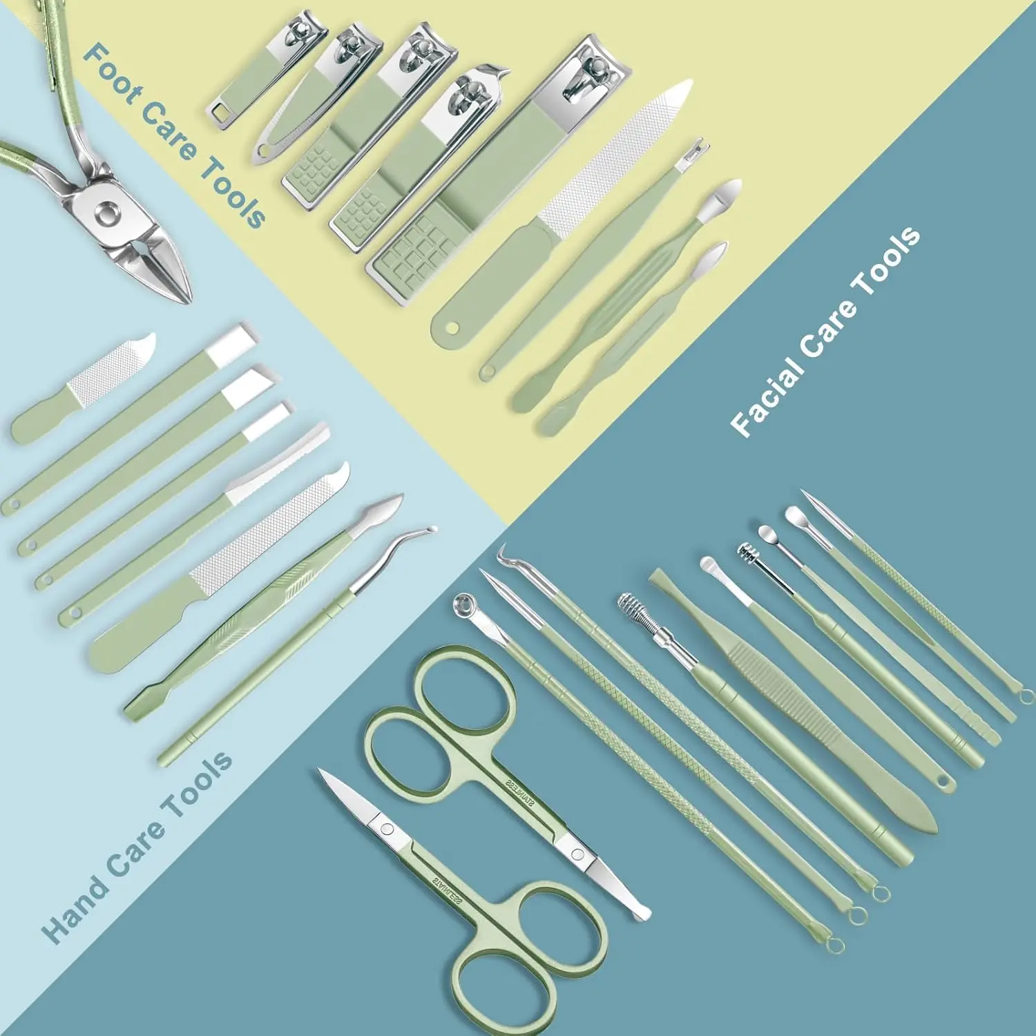30 in 1 Manicure kit Personal Care Accessories Professional Nail Kit Pedicure Kit Toe Nail Clippers for Men and Beauty Tools
30 in 1 Manicure kit Personal Care Accessories Professional Nail Kit Pedicure Kit Toe Nail Clippers for Men and Beauty Tools
