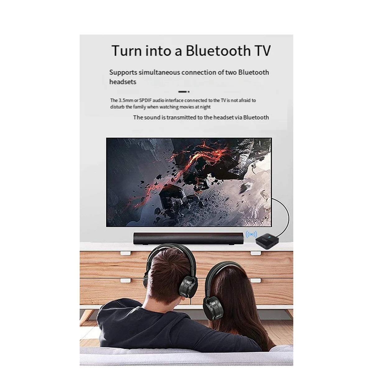 Bluetooth Audio Transmitter Model BTC880 Bluetooth 5.0 Wireless Adapter Multifunction 2-In-1 Audio Receiver Transmitter
Bluetooth Audio Transmitter Model BTC880 Bluetooth 5.0 Wireless Adapter Multifunction 2-In-1 Audio Receiver Transmitter