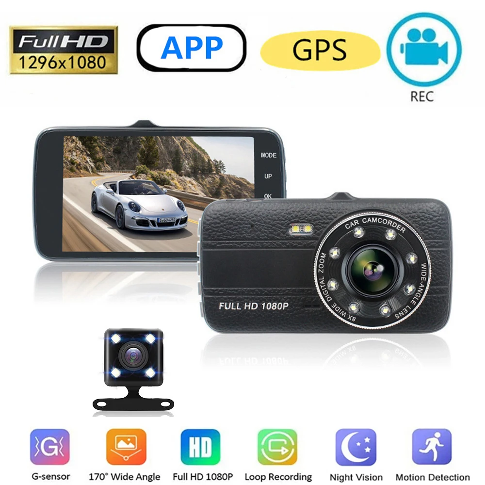 Dash Cam Dual Lens 1080P Full HD Vehicle Camera Car DVR Night Vision Driving Video Recorder GPS Wi-Fi Parking Monitor Black Box
Dash Cam Dual Lens 1080P Full HD Vehicle Camera Car DVR Night Vision Driving Video Recorder GPS Wi-Fi Parking Monitor Black Box