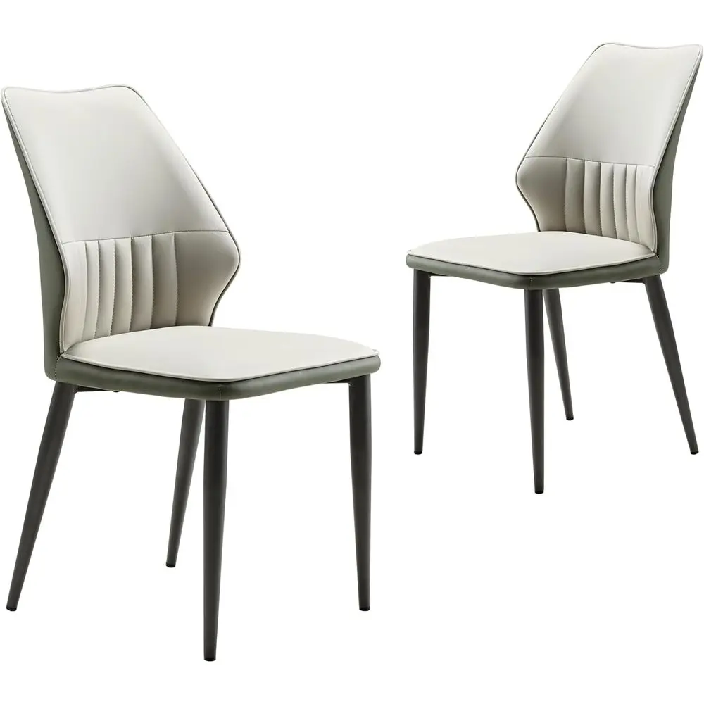 Leather Upholstered Century Style Dining Chairs for Kitchen or Living Room - Set of 2
Leather Upholstered Century Style Dining Chairs for Kitchen or Living Room - Set of 2