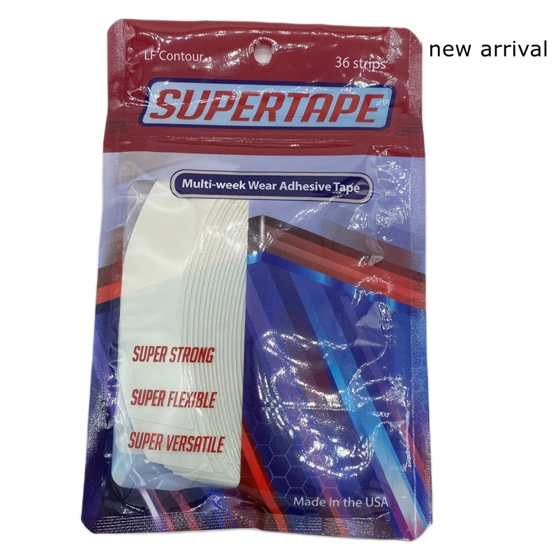 36 pieces C shape White SUPERTAPE tape lace front tape for wig adhesive toupee tape 3 weeks lasting 8.6 * 2cm
36 pieces C shape White SUPERTAPE tape lace front tape for wig adhesive toupee tape 3 weeks lasting 8.6 * 2cm