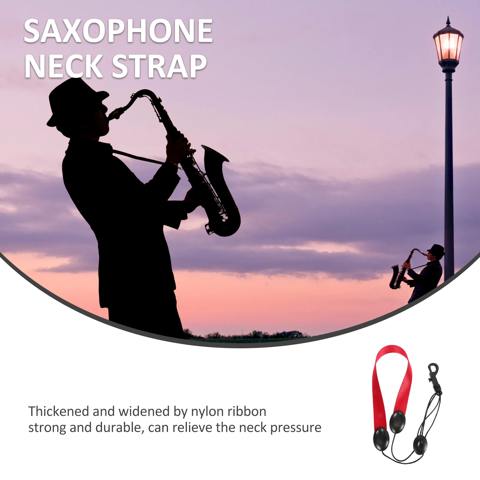 Neck Adjustable Comfortable Saxophone Halterneck Strap Soft Material Durability Ensured Saxophone Accessory For Alto
Neck Adjustable Comfortable Saxophone Halterneck Strap Soft Material Durability Ensured Saxophone Accessory For Alto