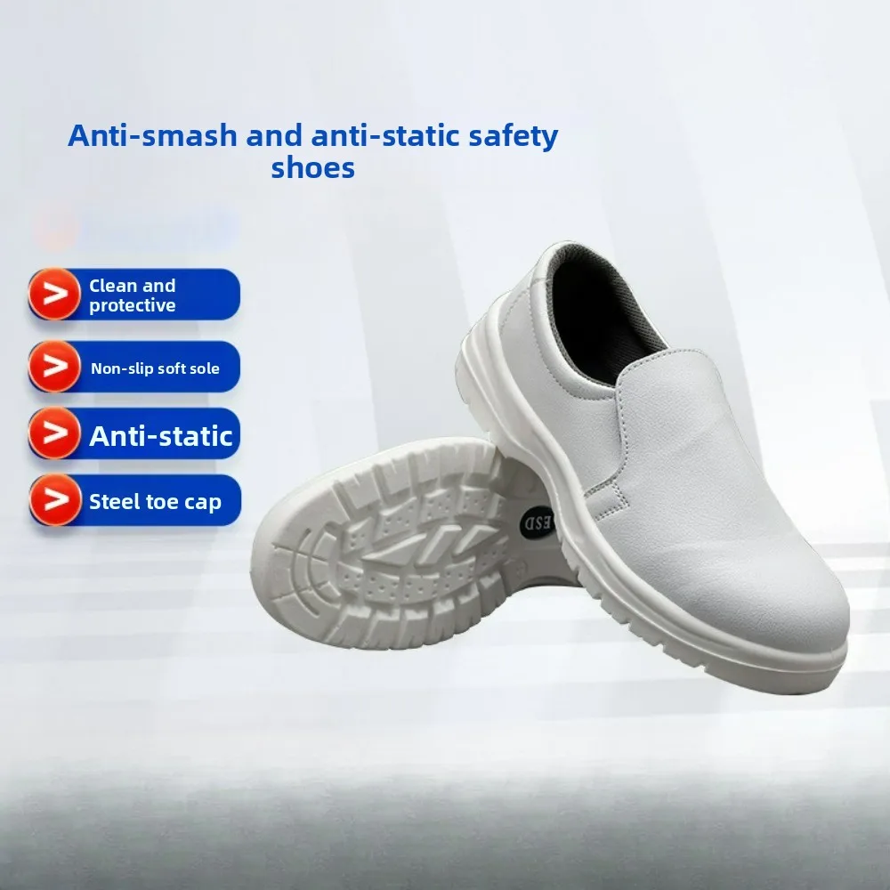 Safety Shoes with Steel Toe Cap Anti-smash & Anti-puncture Anti-static Thick Soft Sole Dust-free Cleanroom Shoes Workshop Use
Safety Shoes with Steel Toe Cap Anti-smash & Anti-puncture Anti-static Thick Soft Sole Dust-free Cleanroom Shoes Workshop Use