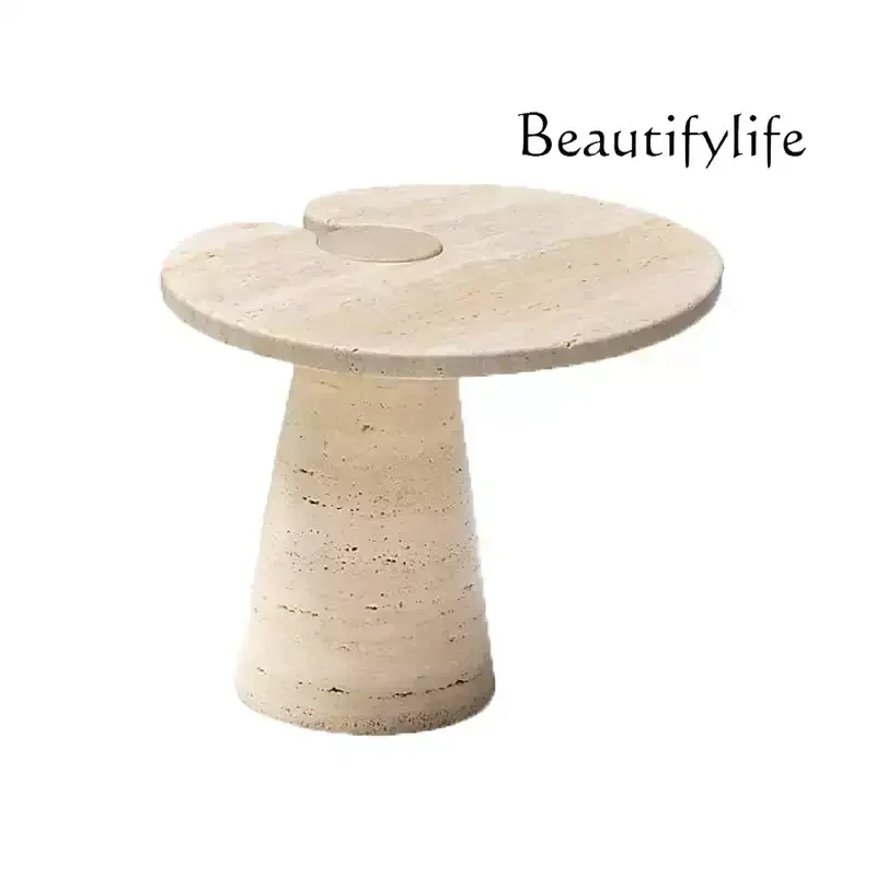 Nordic wabi-sabi wind natural travertine sofa side table living room small coffee table designer retro homestay side table
Nordic wabi-sabi wind natural travertine sofa side table living room small coffee table designer retro homestay side table