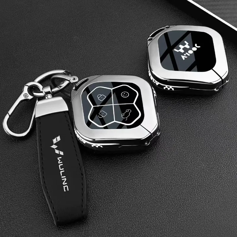 Zinc Alloy Key Fob Cover for 2026 Wuling Aishang, Premium Luxury Metal Case Shell with Keychain, Anti-Drop & Scratch Proof
Zinc Alloy Key Fob Cover for 2026 Wuling Aishang, Premium Luxury Metal Case Shell with Keychain, Anti-Drop & Scratch Proof