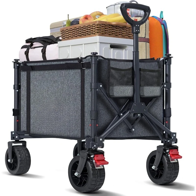 Collapsible Wagon Cart Foldable with Big Wheels Brakes, 250lbs Folding Utility Lightweight Garden Wagon, Portable Grocery
Collapsible Wagon Cart Foldable with Big Wheels Brakes, 250lbs Folding Utility Lightweight Garden Wagon, Portable Grocery